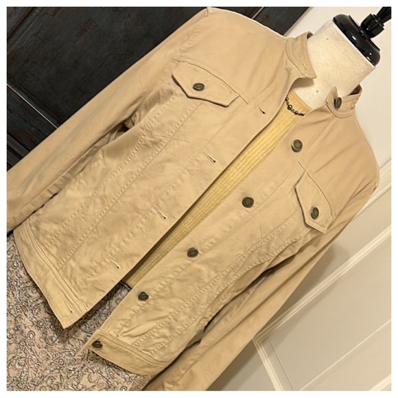 EUC!!🍂JONES NEW YORK SPORT BUTTON FRONT COTTON JACKET - Picture 1 of 12